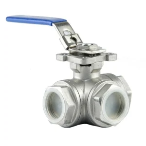 1/2'' THREE WAY BALL VALVE